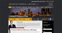 Desktop Screenshot of michigancriminallawyerspc.com